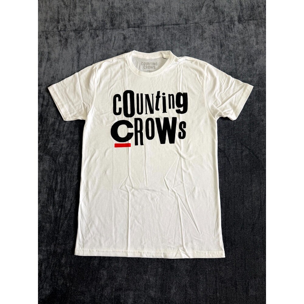 NWOT Counting Crows Ransom T-Shirt Unisex Small White Crew-Neck Short Sleeve